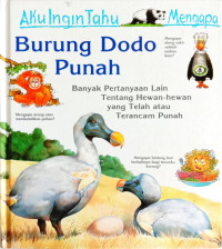 Image of Aku Ingin Tahu Mengapa Burung Dodo Punah